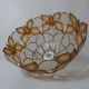 Suspension mother-of-pearl luminaire vintage butterfly decoration