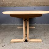 Danish Design Beech Dining Table Oval Extendable
