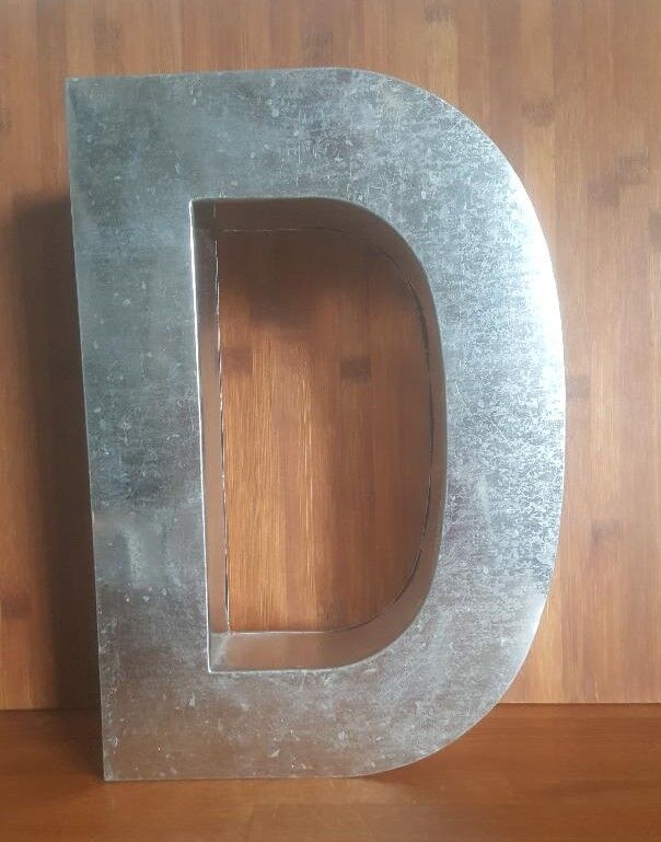 Letter D Metalvetica Seletti 35 cm Industrial style