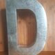 Letter D Metalvetica Seletti 35 cm Industrial style