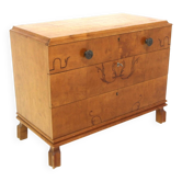 Commode scandinave en bouleau, Swedish modern, Suède, 1940