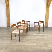 Set Of 4 Model 56 Dining Chairs In Oak By Niels Otto Møller, 1960s