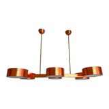 Rectangular Polished Copper Chandelier Italian Chandelier by SimoEng