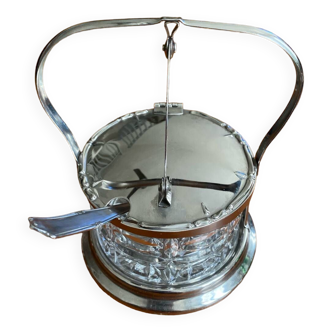 Sugar bowl with swing lid