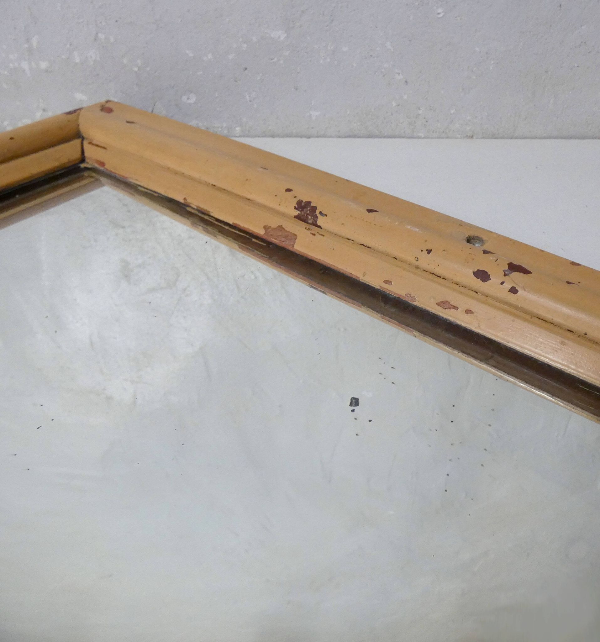 Miroir vintage en bois peint