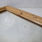 Miroir vintage en bois peint