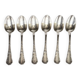 Christofle Chrysanthemum | Set of 6 Spoons | Art Nouveau