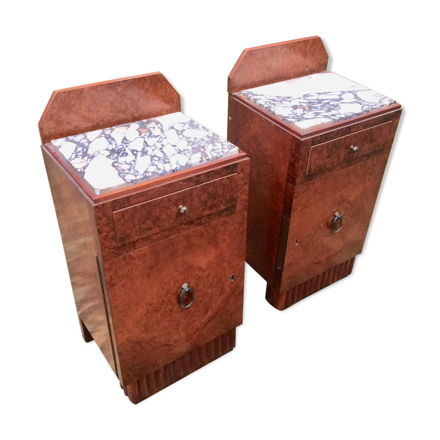 Art deco bedside pair