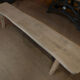 Banc en orme massif