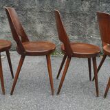 Set of 4 chairs Baumann model "Mondor" 60s