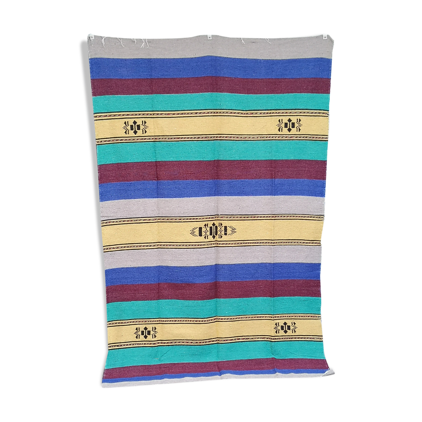 Moroccan handmade moroccan carpet multicolored 140 x 225 cm
