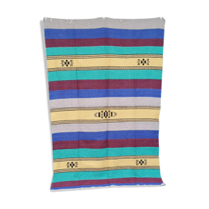 Tapis berbère marocain - multicolore