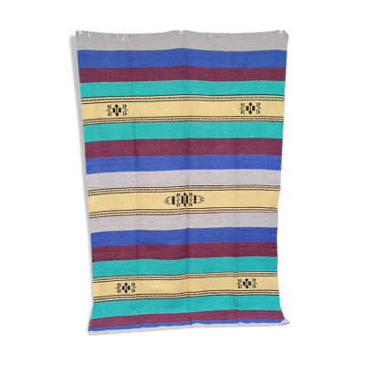 Tapis berbère marocain fait main multicolore 140 x 225 cm
