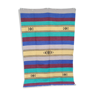 Moroccan handmade moroccan carpet multicolored 140 x 225 cm
