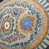 Mosaic garden table, 1950s, craftsman from Drôme