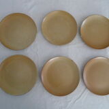 6 plates dessert sandstone village cnp france