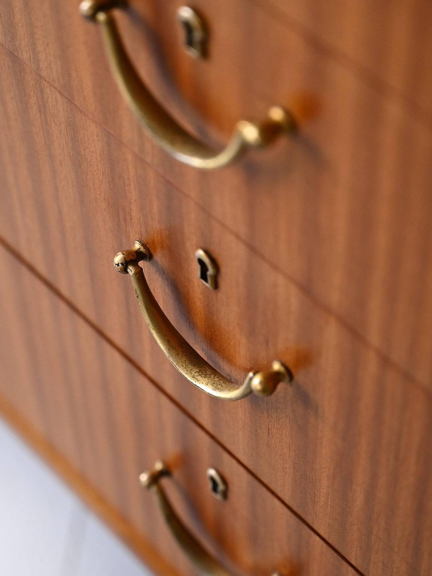 Scandinavian high sideboard with central drawers