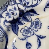 Series of 9 Creil Montereau plates, Flora model