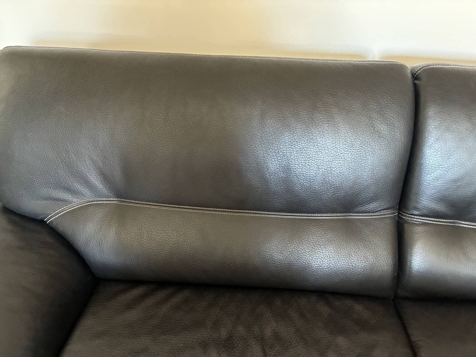 3-seater leather sofa