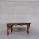 Table de bureau primitive en bois massif inhabituelle