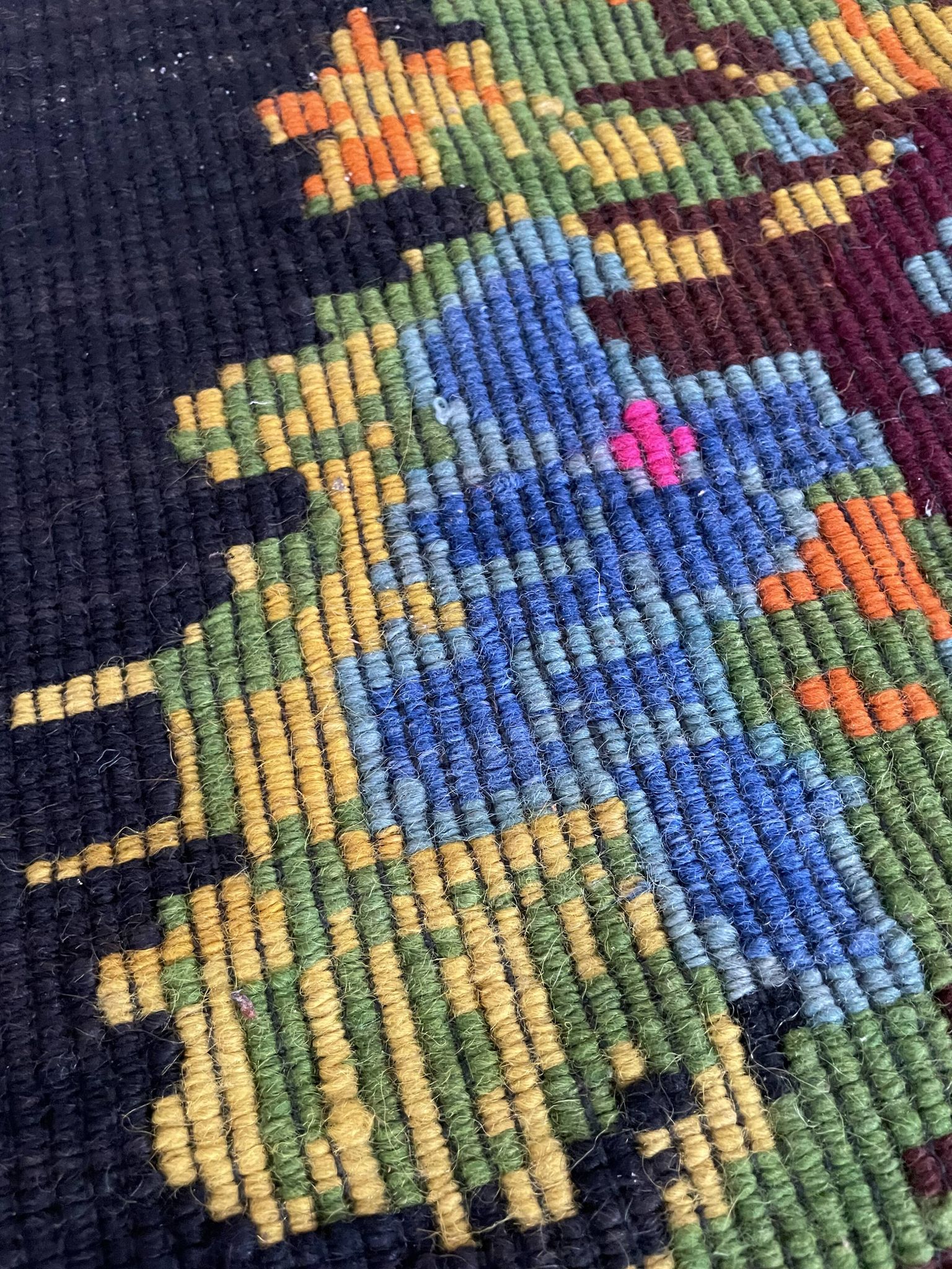 Romanian wool rug, 227x154cm