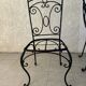 lot 6 chaises en fe forgé