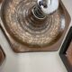 Set of Three brown Ceramic SPUTNIK Wall Lights by Pan Ceramics Germany 197