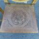 Lot of 2 old chairs in carved wood and leather