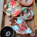 Set of five maritime ceramics from Vallauris