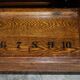 Victorian oak revolving library table circa 1880.