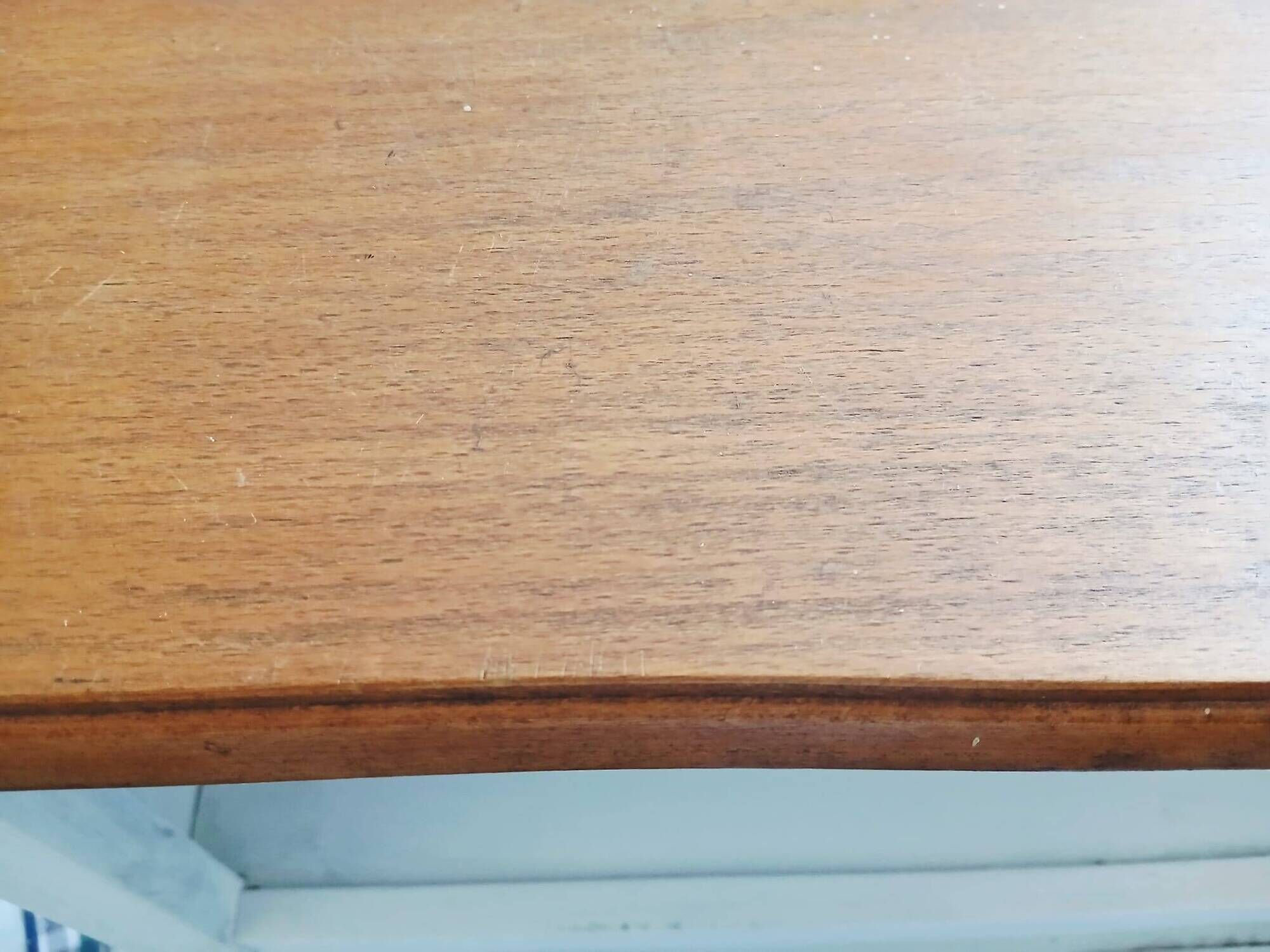 Old white and wood bookshelf
