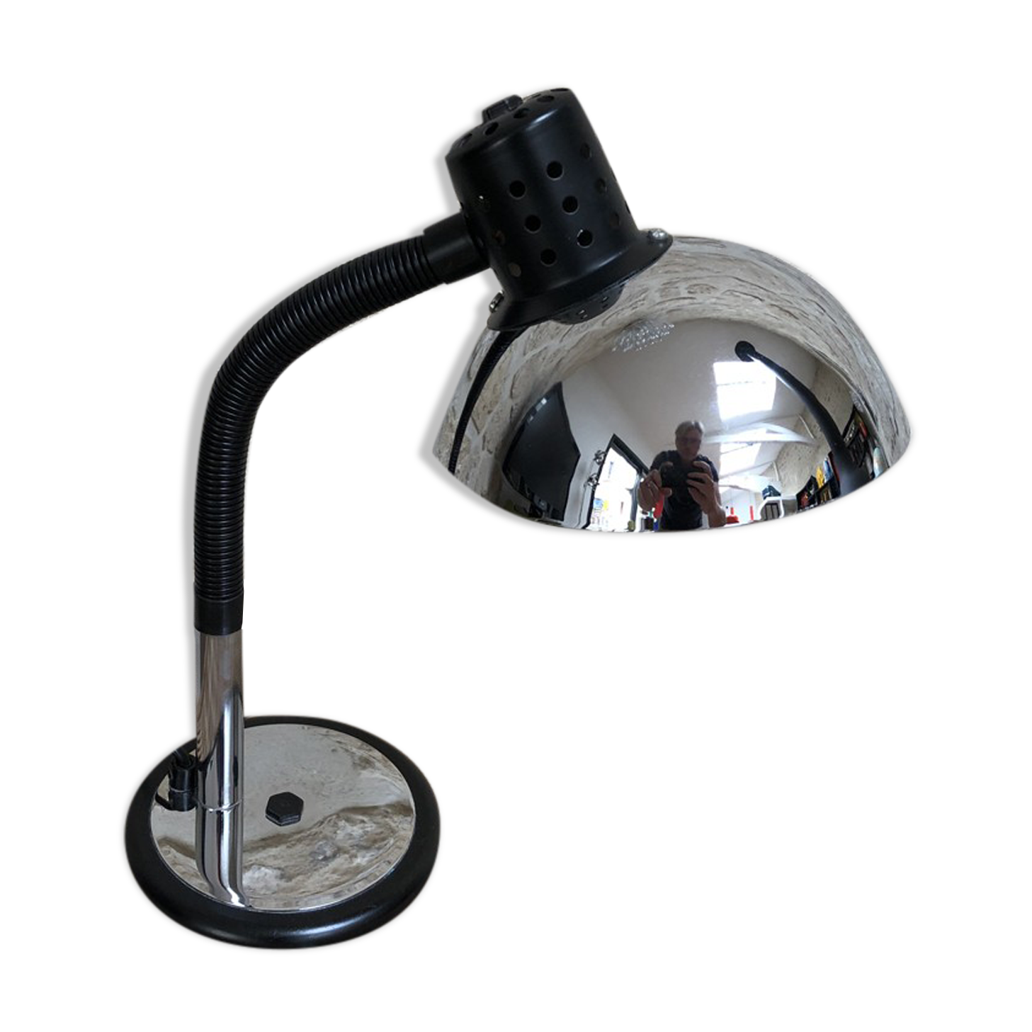 Lampe vintage chromée