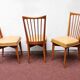 Series of 3 chairs vintage scandinavian style 60's 70's