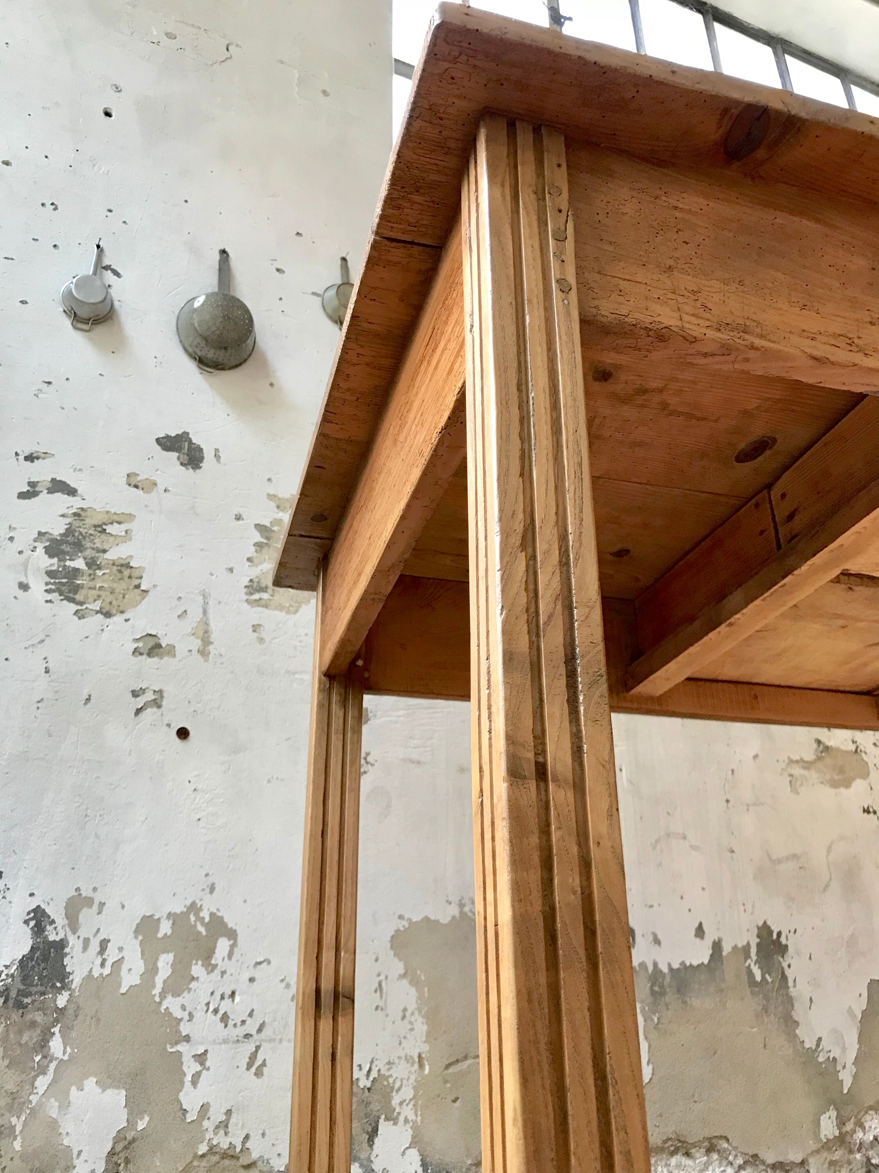 Vintage pine farm table