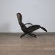 Fauteuil lounge P40 d'Osvaldo Borsani pour Tecno en cuir d'origine, Italie années 1960