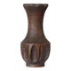 Sculpted wooden vase in Wabi-Sabi style from the 1960s.