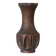 Sculpted wooden vase in Wabi-Sabi style from the 1960s.