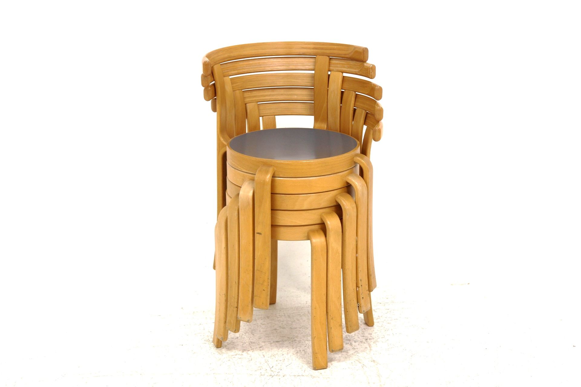 Set of 5 chairs "The 8000 serie", Rud Thygesen & Johnny Sørensen, Denmark, 1980