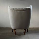 Pair of vintage Svend Skipper “Model 91” lounge chairs, Denmark, 1960s