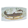 Plat à poisson : porcelaine de Sologne