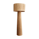 Lampadaire en raphia naturel
