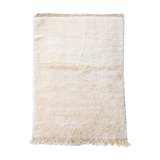 Moroccan Berber carpet blessed ouarain ecru plain 170x110cm