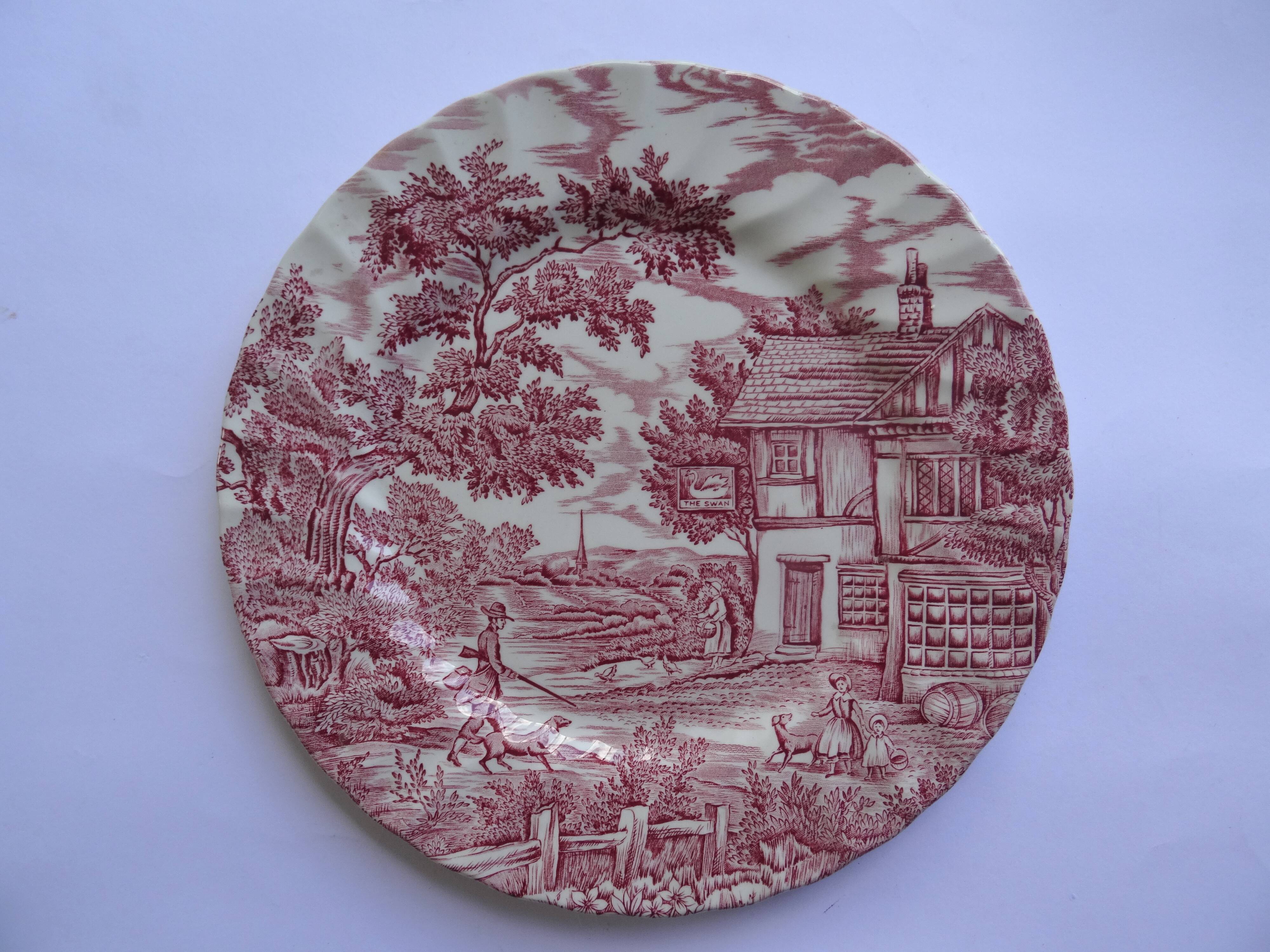 2 Myott The Hunter English plates