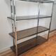 Chrome shelves and smoked glass 70s
