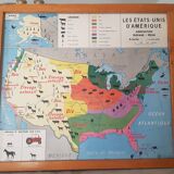 Vintage school map