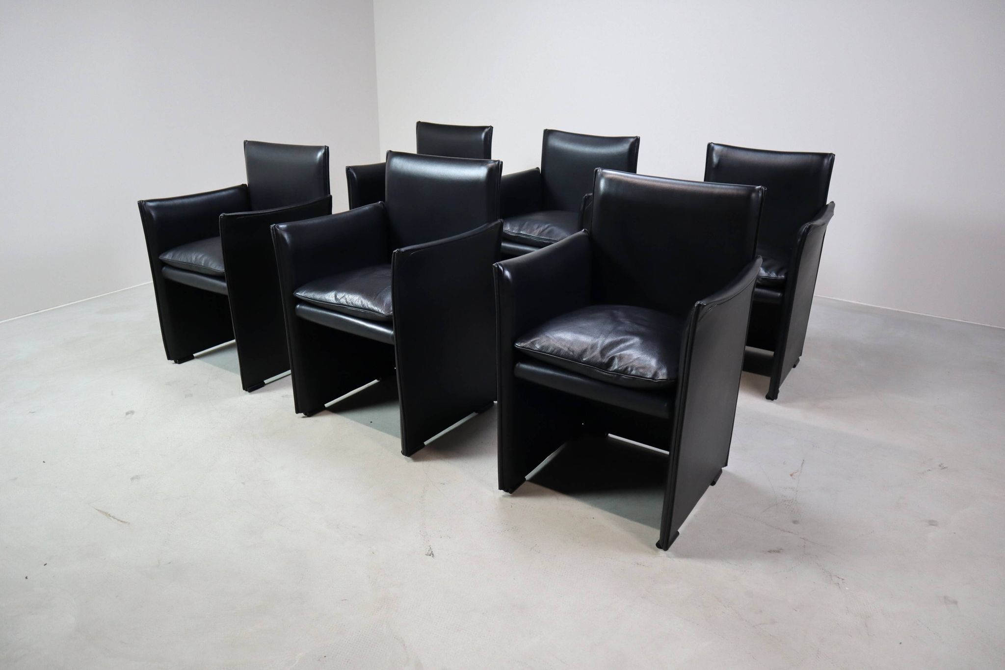 Set of six  Break 401 armchairs by Mario Bellini for Cassina