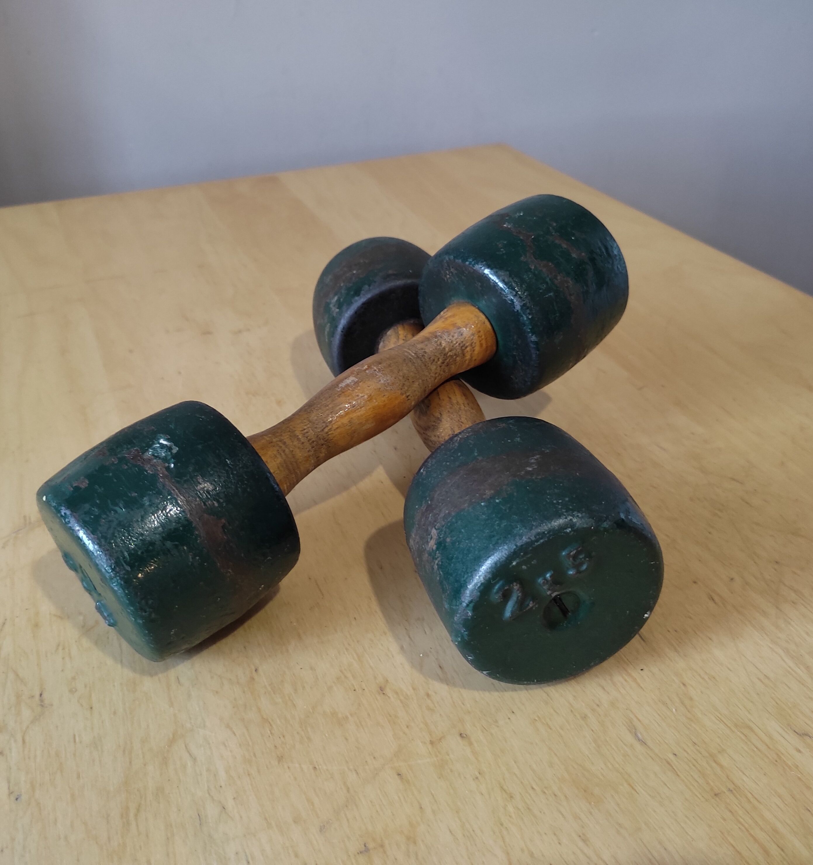 Haltères vintages 2,5 kg
