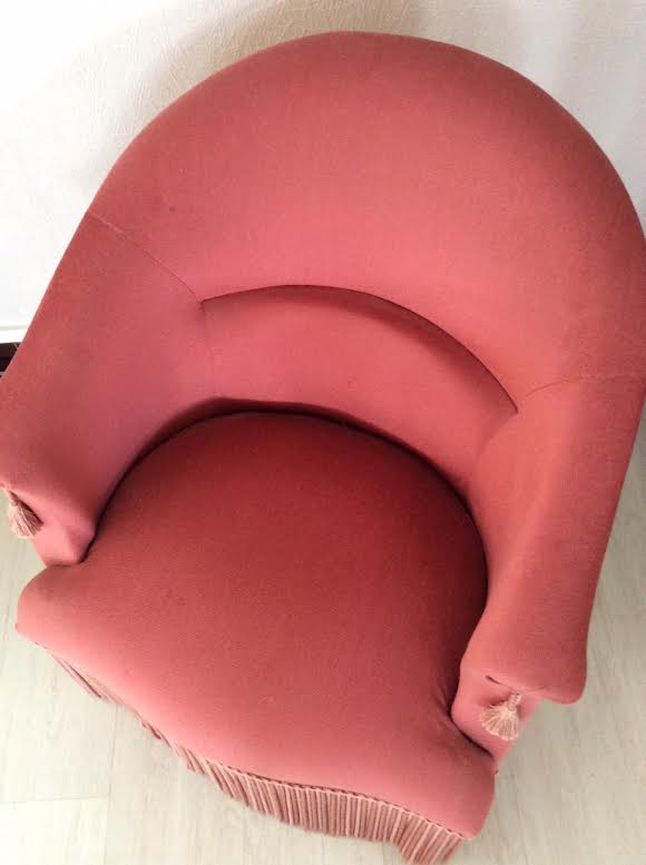 Toad armchair in Pink Velvet
