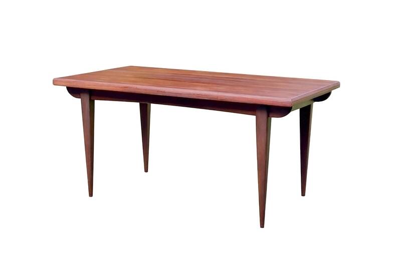 Vintage Scandinavian dining table from the 1960s, extendable, made of rosewood.