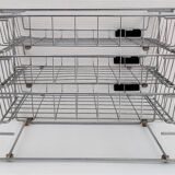 Chrome steel mail sorter, 70s design